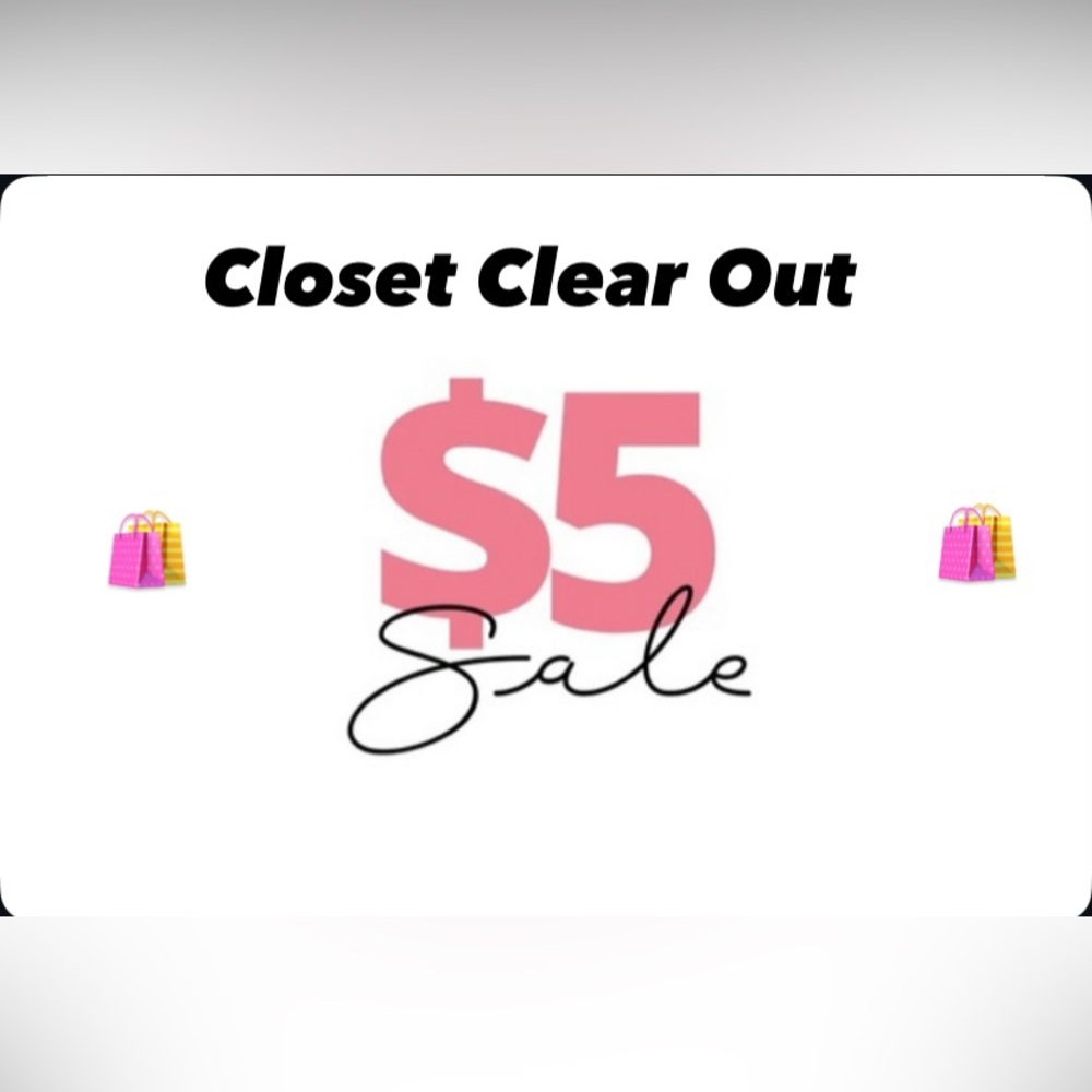 $5 Closet Clear Out Silent Show- Sunday, February 8th @ 10:00 am EST 🛍️❣️🤐